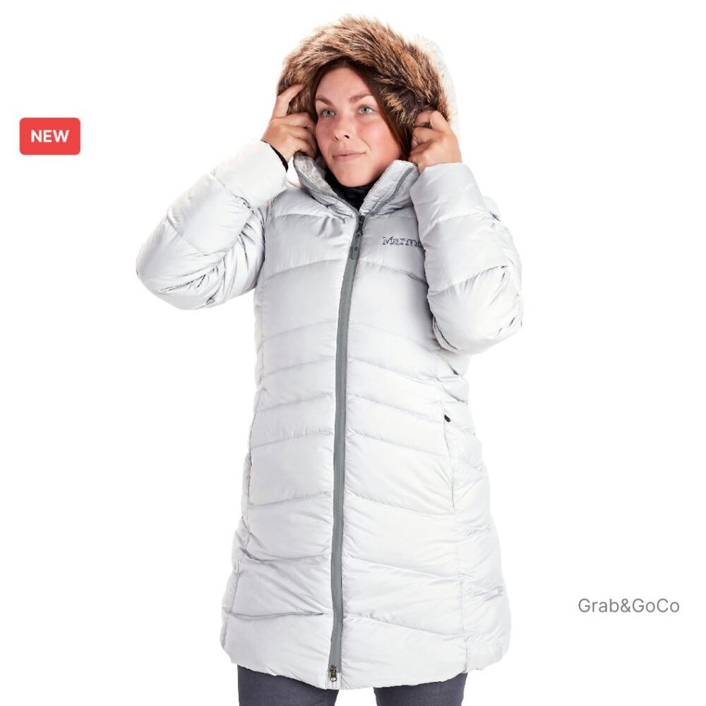 Mid-Thigh Down Puffer Jacket Insulated Water-Resistant Fleece-Lined Winter Coat